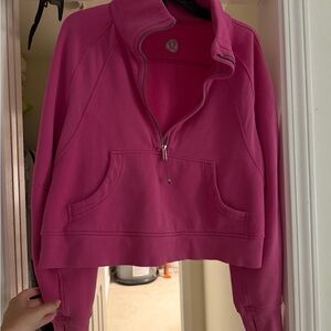 LULULEMON SONIC PINKPink Half-Zip Women's Top